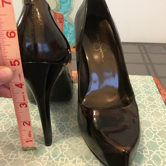Like New-  Jessica Simpson brown stilettos - Picture 7 of 10